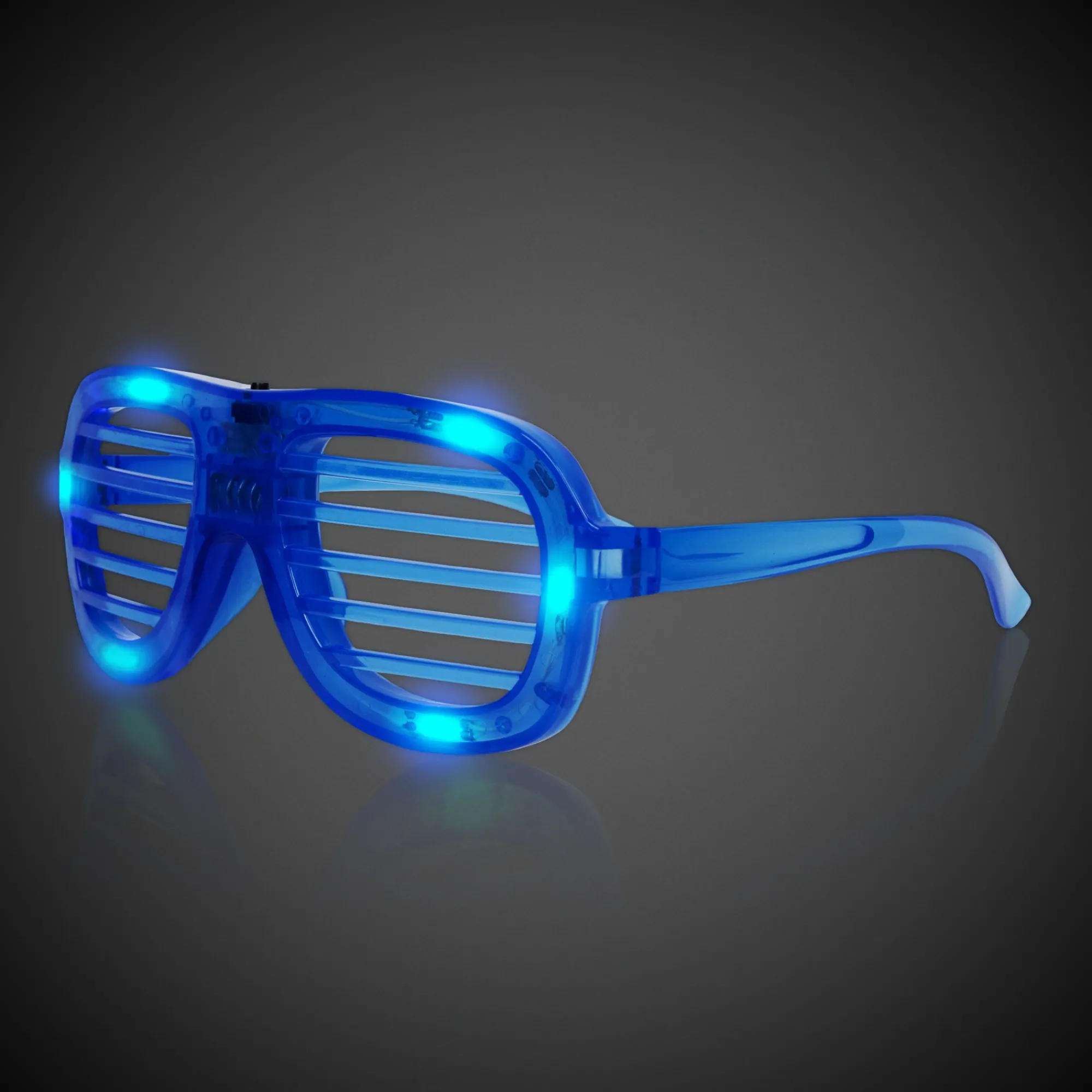 Discount Windy City Novelties LED Slotted Glasses Blue
