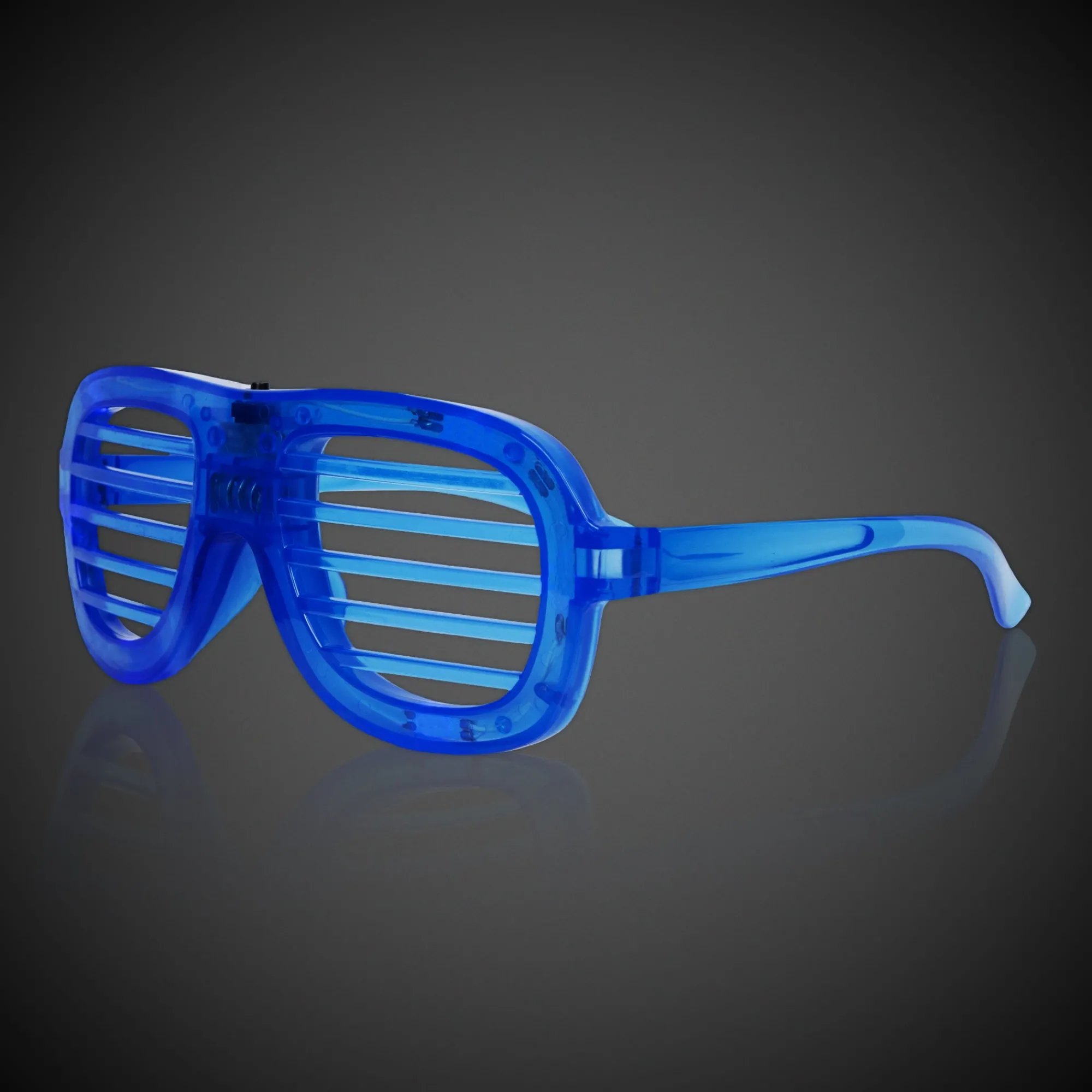 Discount Windy City Novelties LED Slotted Glasses Blue