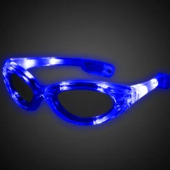 Hot Windy City Novelties LED Sunglasses Blue