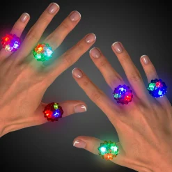 Windy City Novelties LED Bumpy Jelly Rings