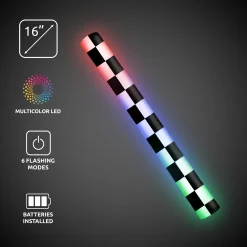 Hot Windy City Novelties LED Checkered Flag Foam Lumiton
