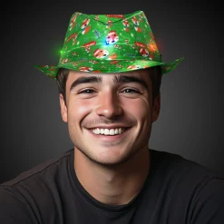 Outlet Windy City Novelties LED Christmas Fedora Hats Retail Display