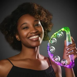 Sale Windy City Novelties LED Clear Tambourine