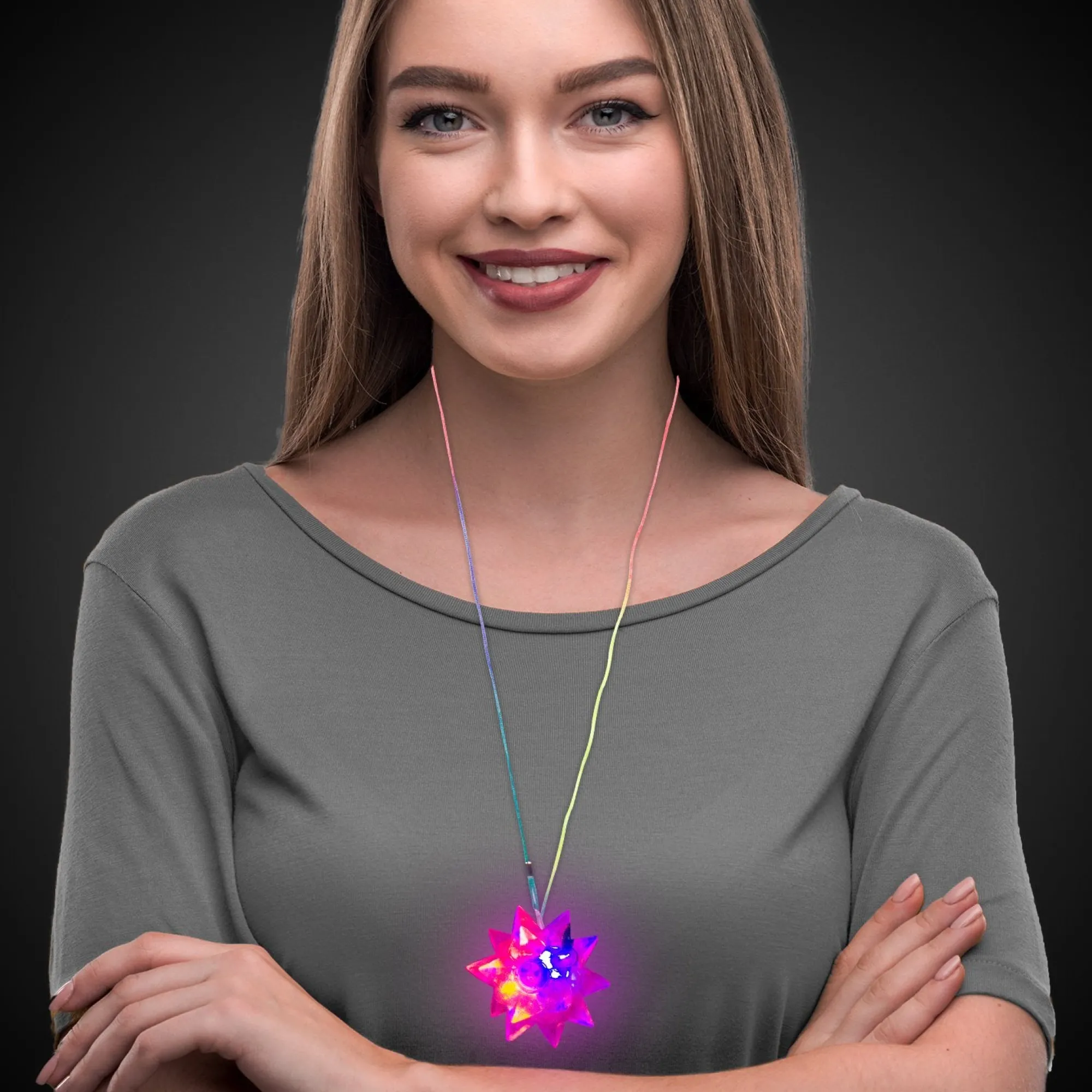 Online Windy City Novelties LED Crystal Star Necklaces