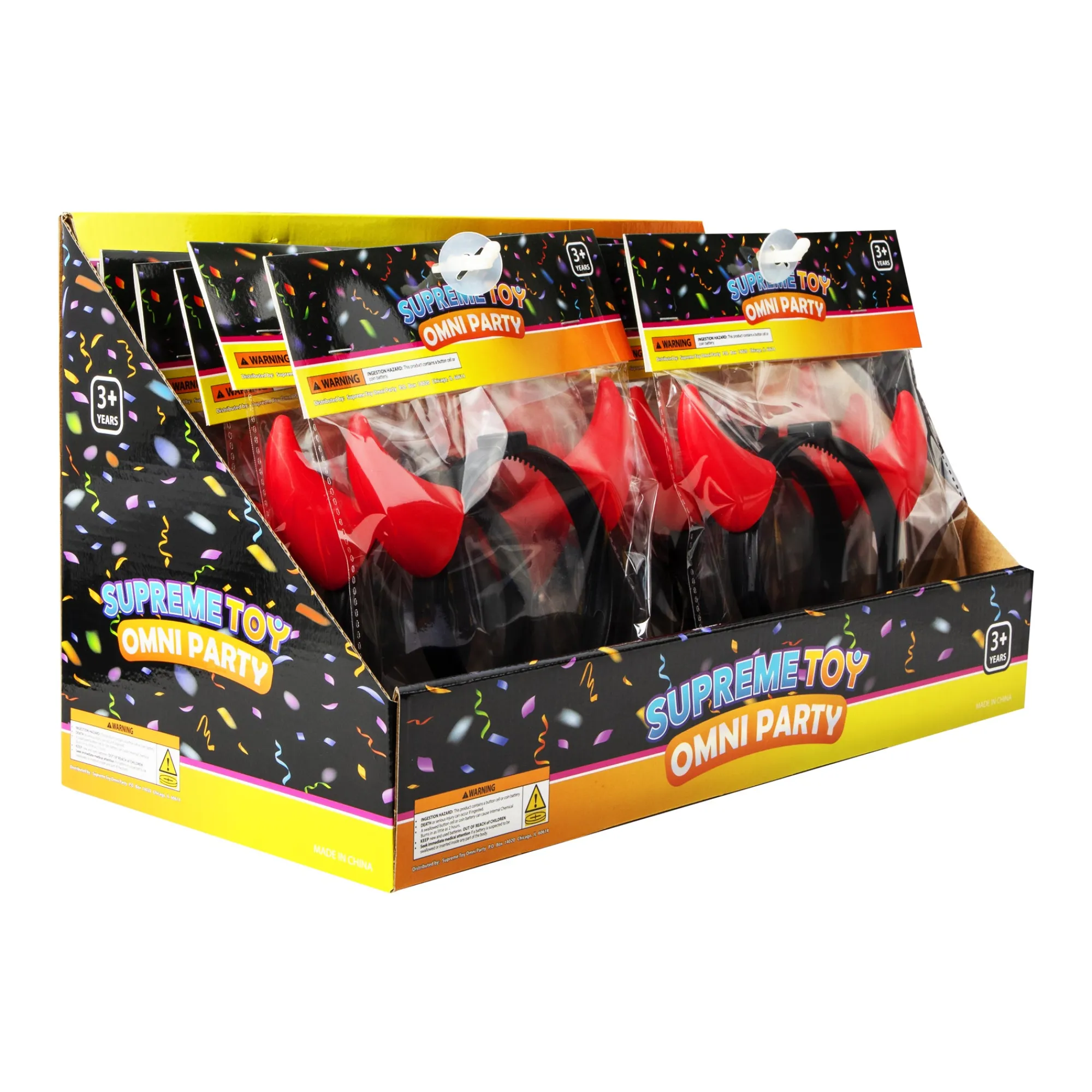 Outlet Windy City Novelties LED Devil Horns Headbands Retail Counter Display