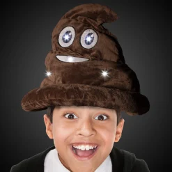 Sale Windy City Novelties LED Funny Poop Head Emoji Hat