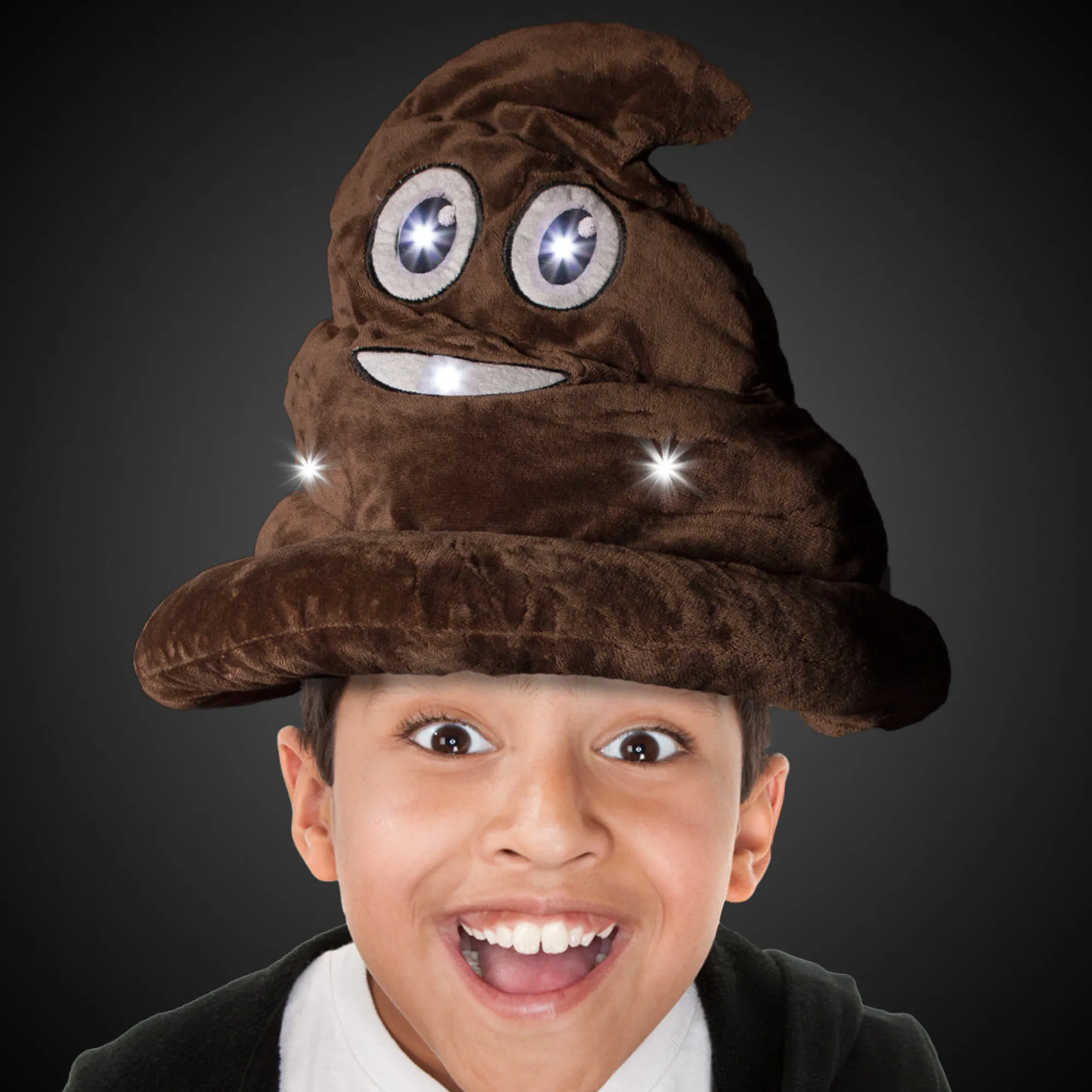 Sale Windy City Novelties LED Funny Poop Head Emoji Hat
