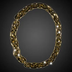 Outlet Windy City Novelties LED Chain Link Necklace Gold