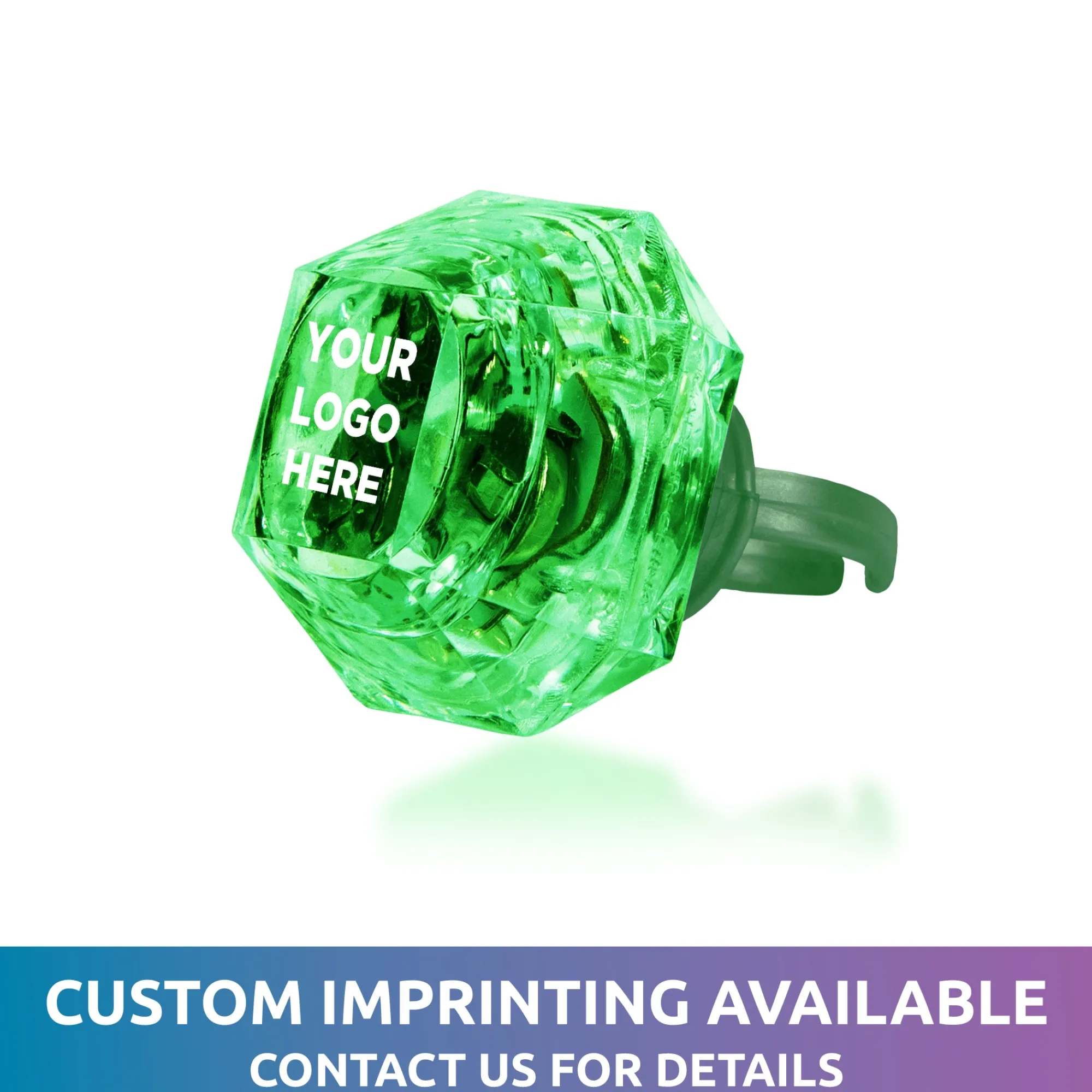 Outlet Windy City Novelties LED Diamond Ring Green