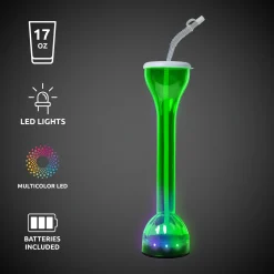 Online Windy City Novelties LED Flashing 17 oz. Yard Glass Green