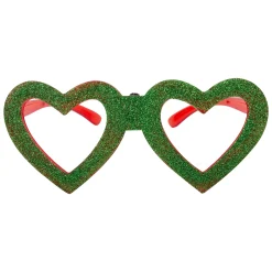 Discount Windy City Novelties LED Heart Glitter Glasses Green