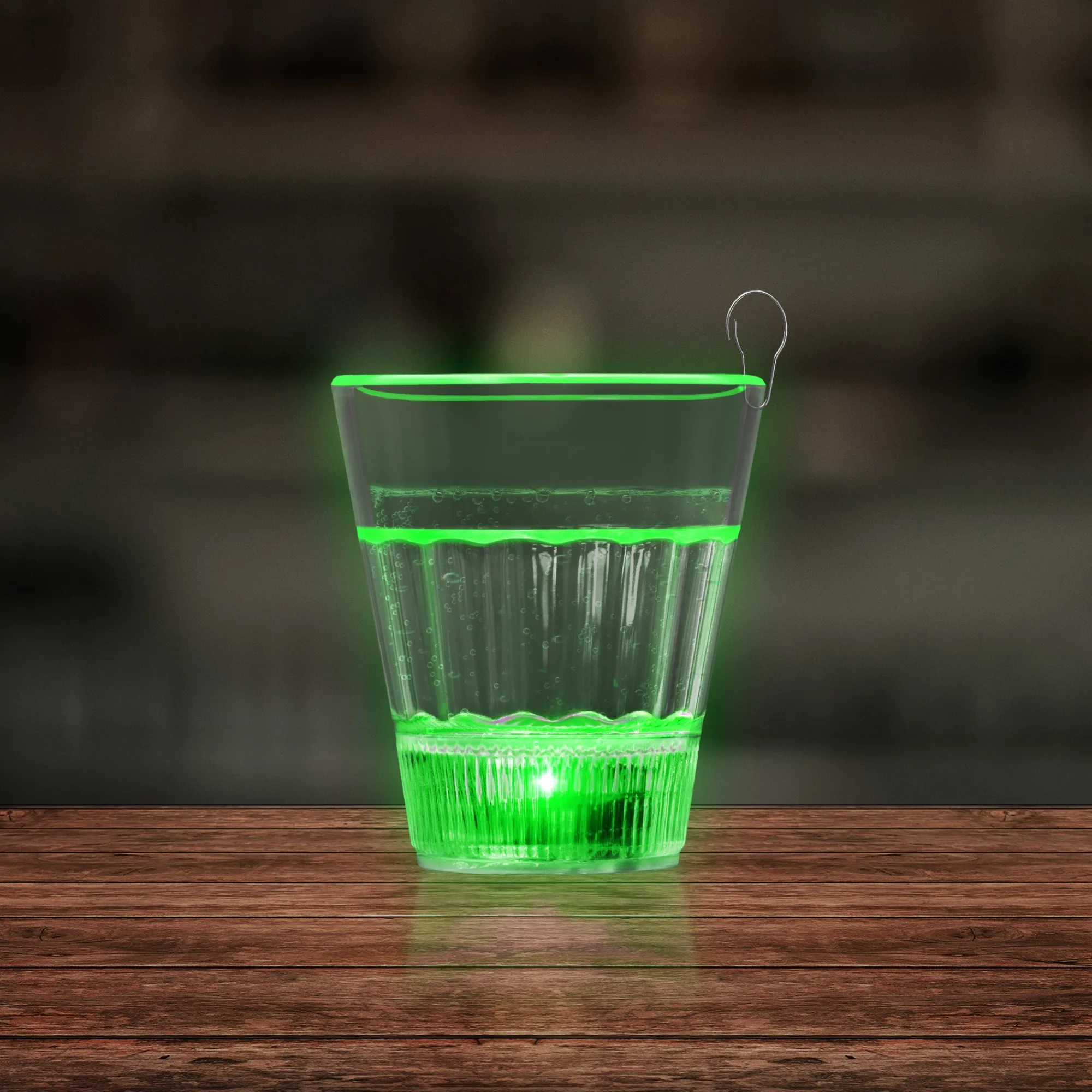 Hot Windy City Novelties LED 2 oz. Shot Glass with Clip Green