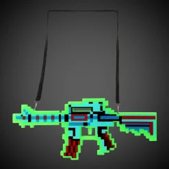 Outlet Windy City Novelties LED Green Pixel Machine Gun with Sound