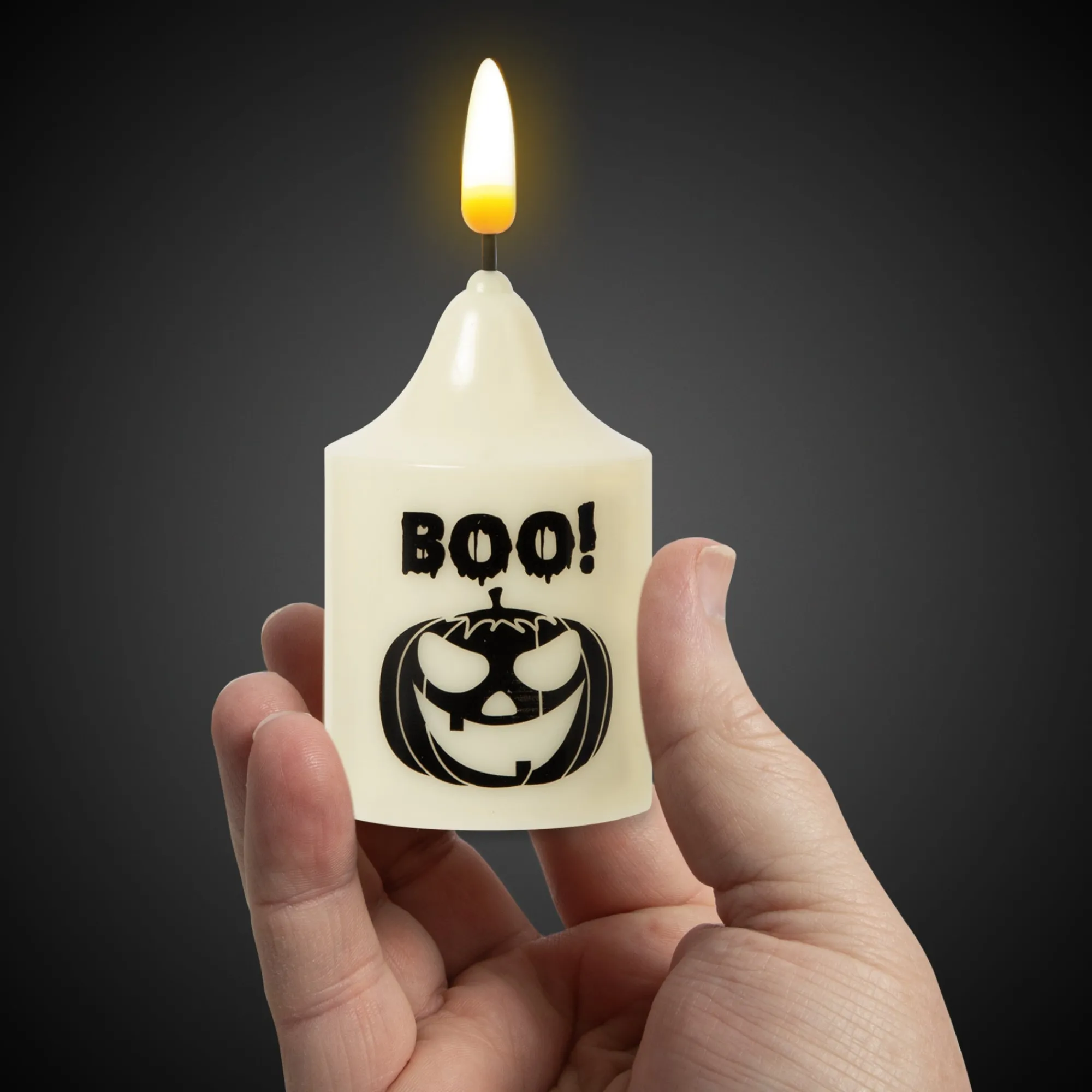 Hot Windy City Novelties LED Halloween Boo Candles Retail Counter Display