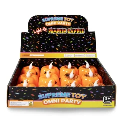 Discount Windy City Novelties LED Halloween Pumpkin Candles Retail Counter Display
