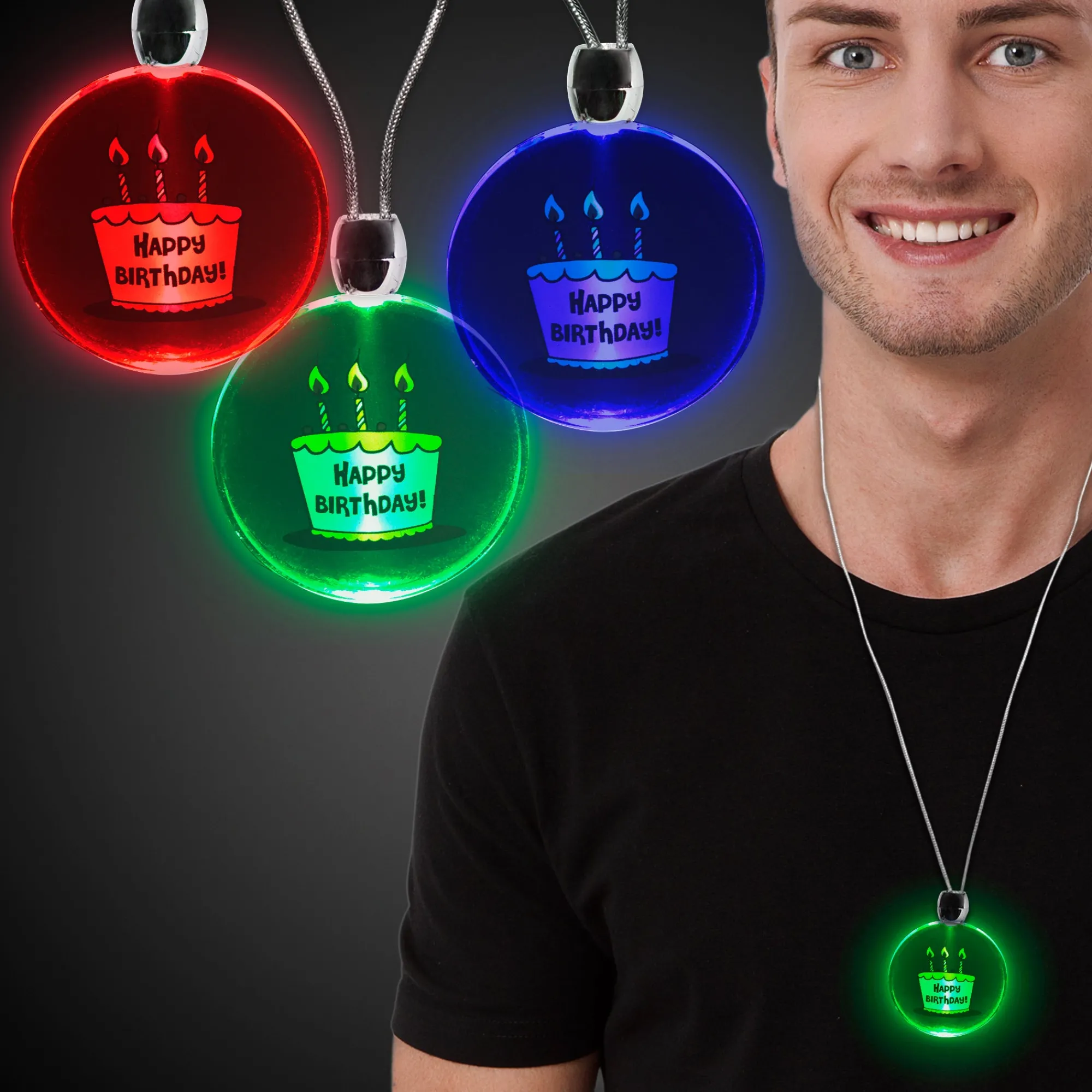 Hot Windy City Novelties LED Happy Birthday Pendants