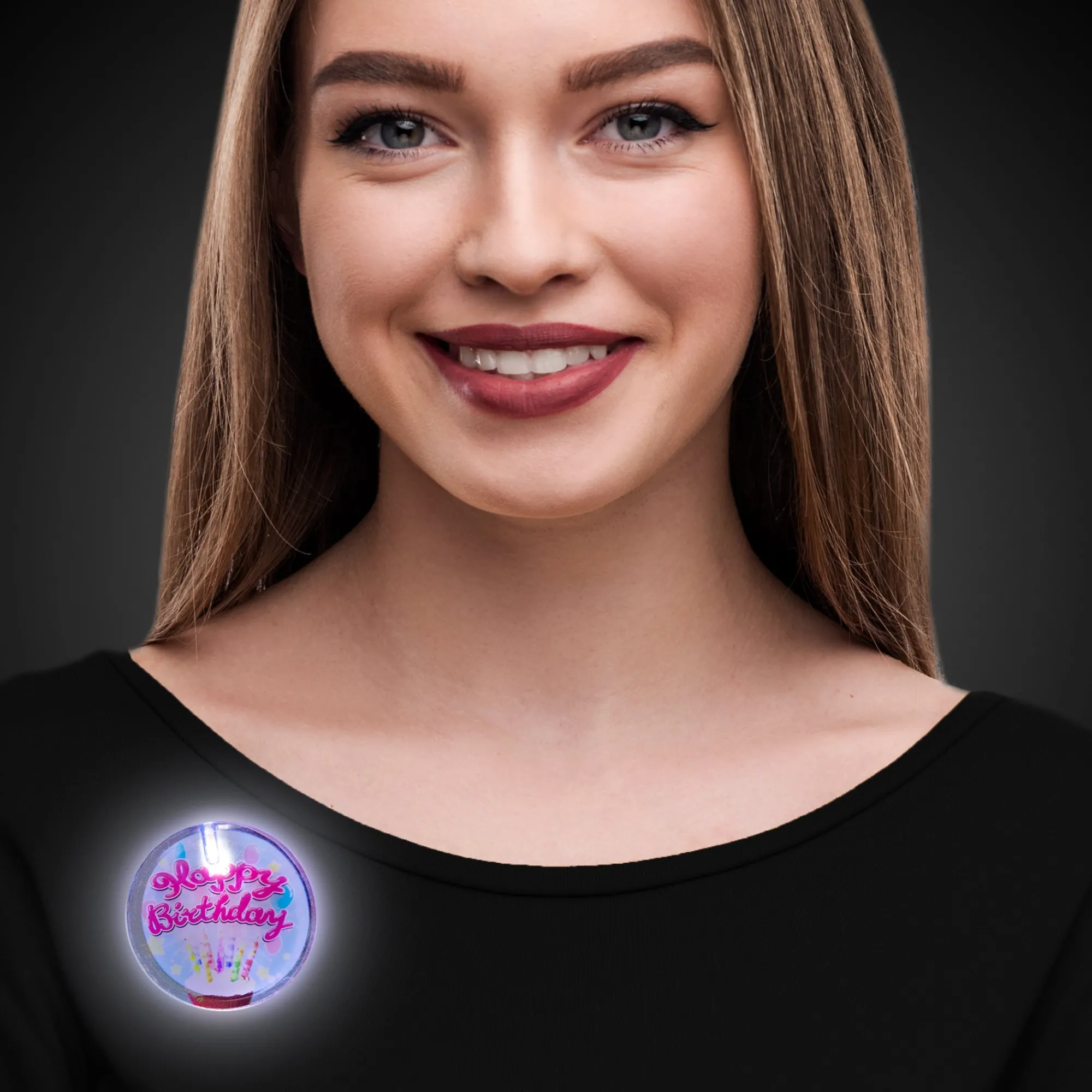 Clearance Windy City Novelties LED Happy Birthday Pin