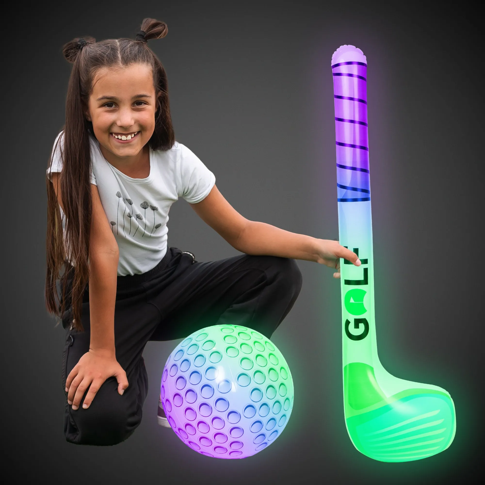 Clearance Windy City Novelties LED Inflatable Golf Club & Ball Set