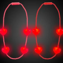 Sale Windy City Novelties LED Jumbo Heart Bead Necklaces