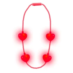 Clearance Windy City Novelties LED Jumbo Pink Hearts Necklace