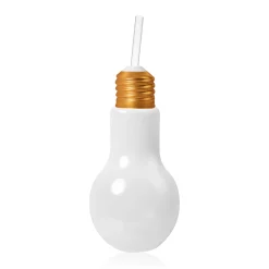 Online Windy City Novelties LED Light Bulb Cup with Lid & Straw