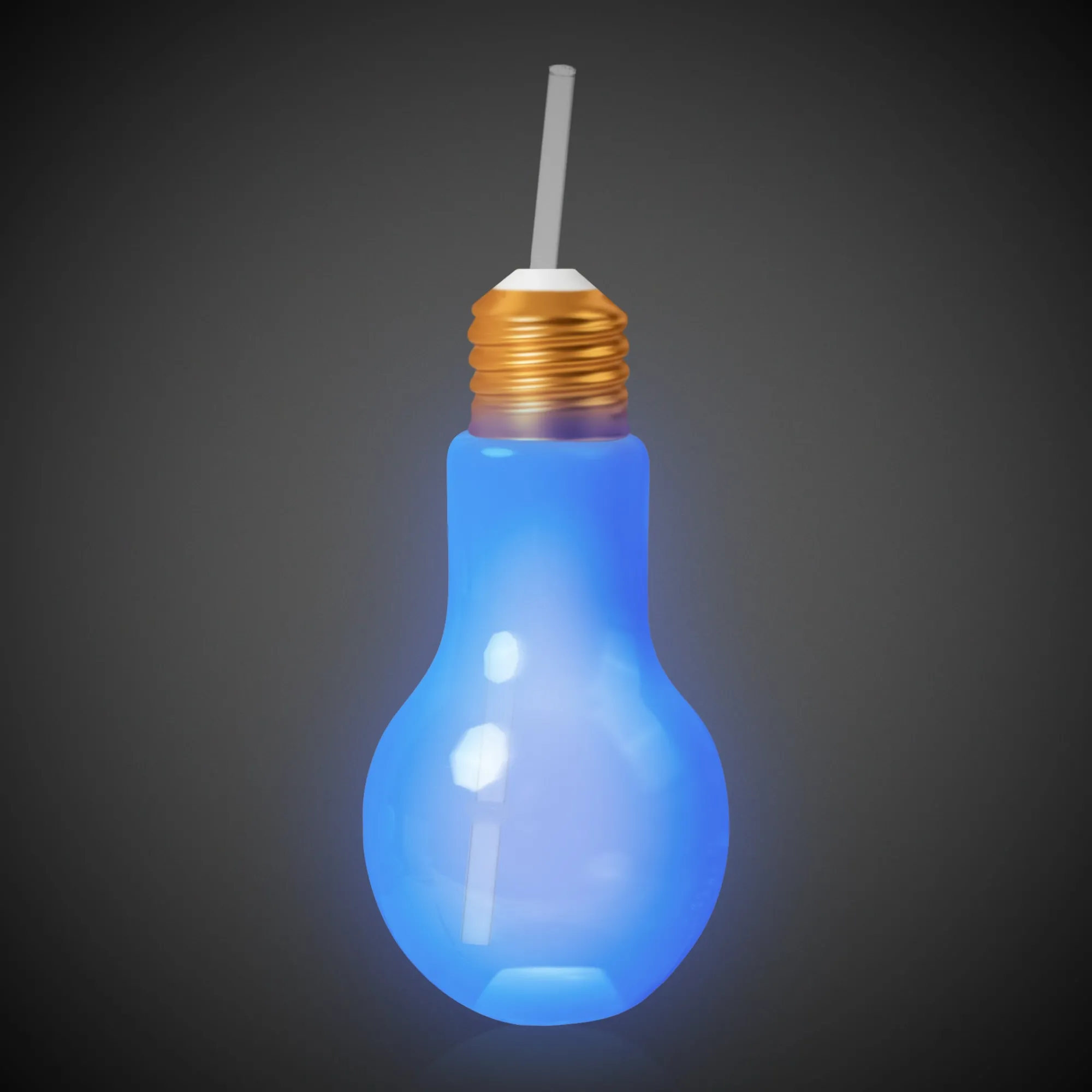 Online Windy City Novelties LED Light Bulb Cup with Lid & Straw