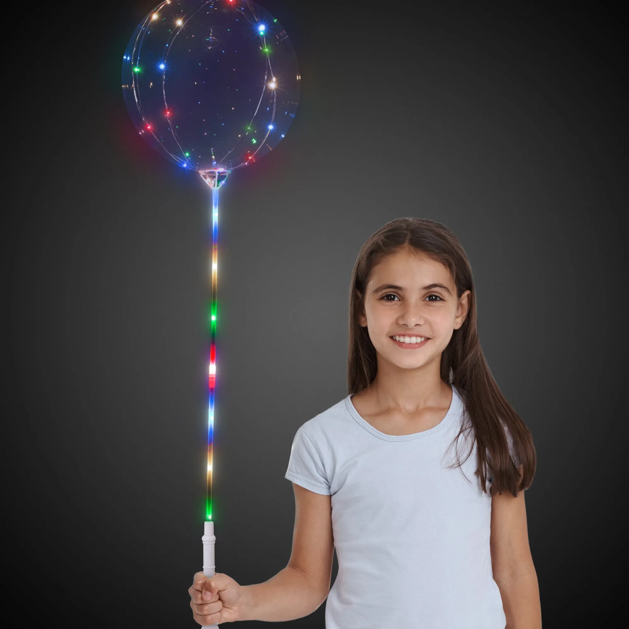 New Windy City Novelties LED Lollipop Balloon Kit with White Handle