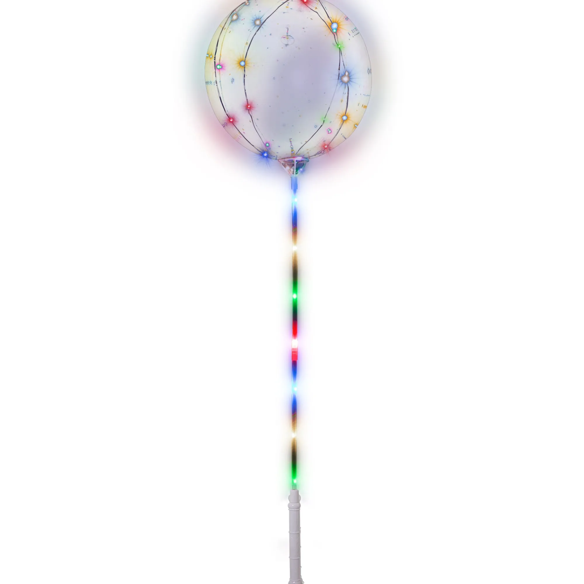 New Windy City Novelties LED Lollipop Balloon Kit with White Handle