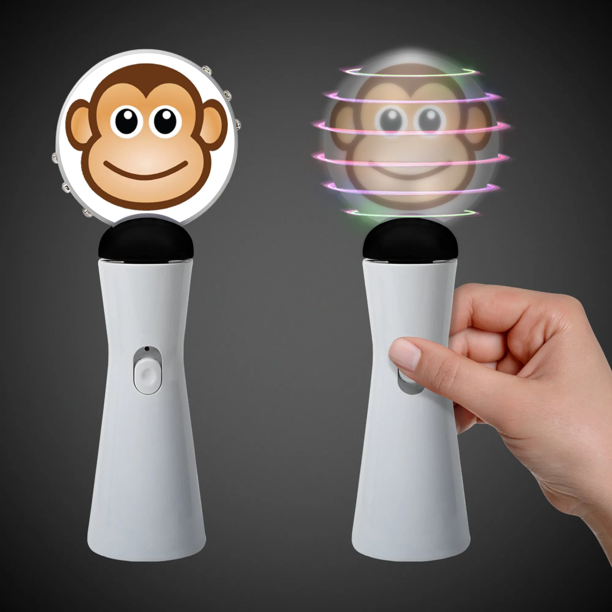 Hot Windy City Novelties LED Monkey Coin Spinner Wand