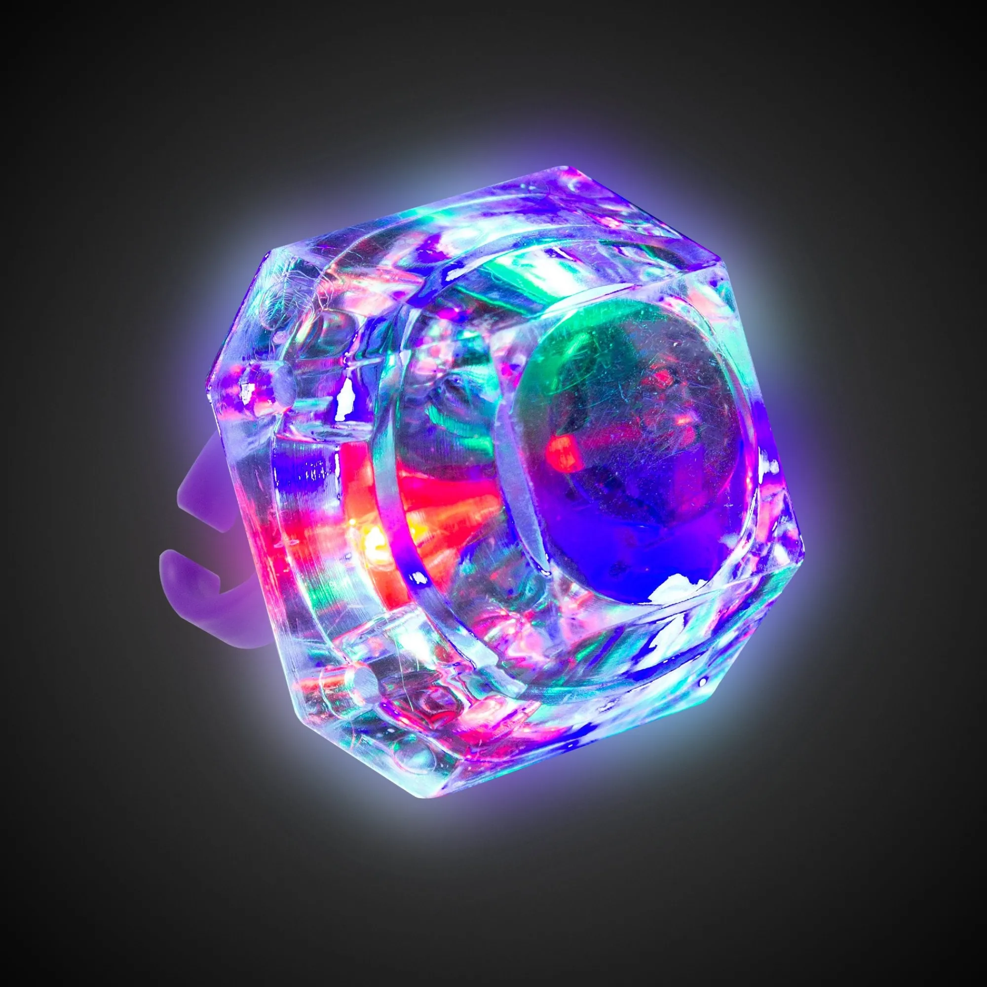 Hot Windy City Novelties LED Multi-Color Diamond Rings