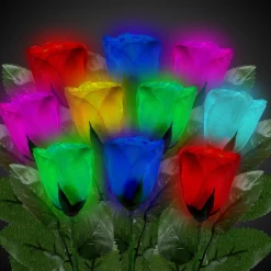 Hot Windy City Novelties LED Multi-Color Roses