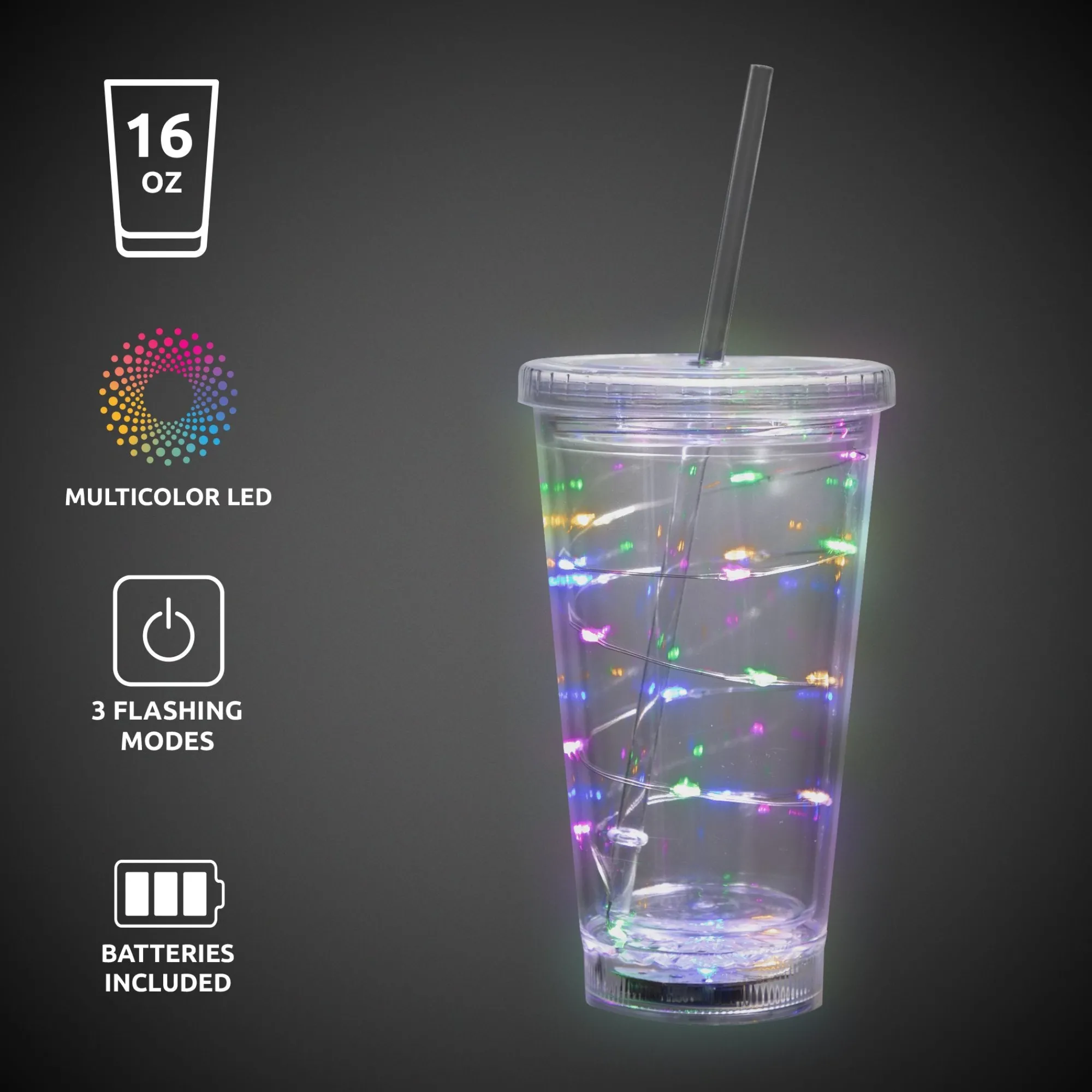 Hot Windy City Novelties LED -Color String Light Cup Multi
