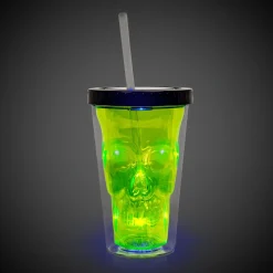 Outlet Windy City Novelties LED Neon Green Skull Cup