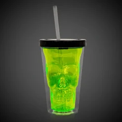 Outlet Windy City Novelties LED Neon Green Skull Cup