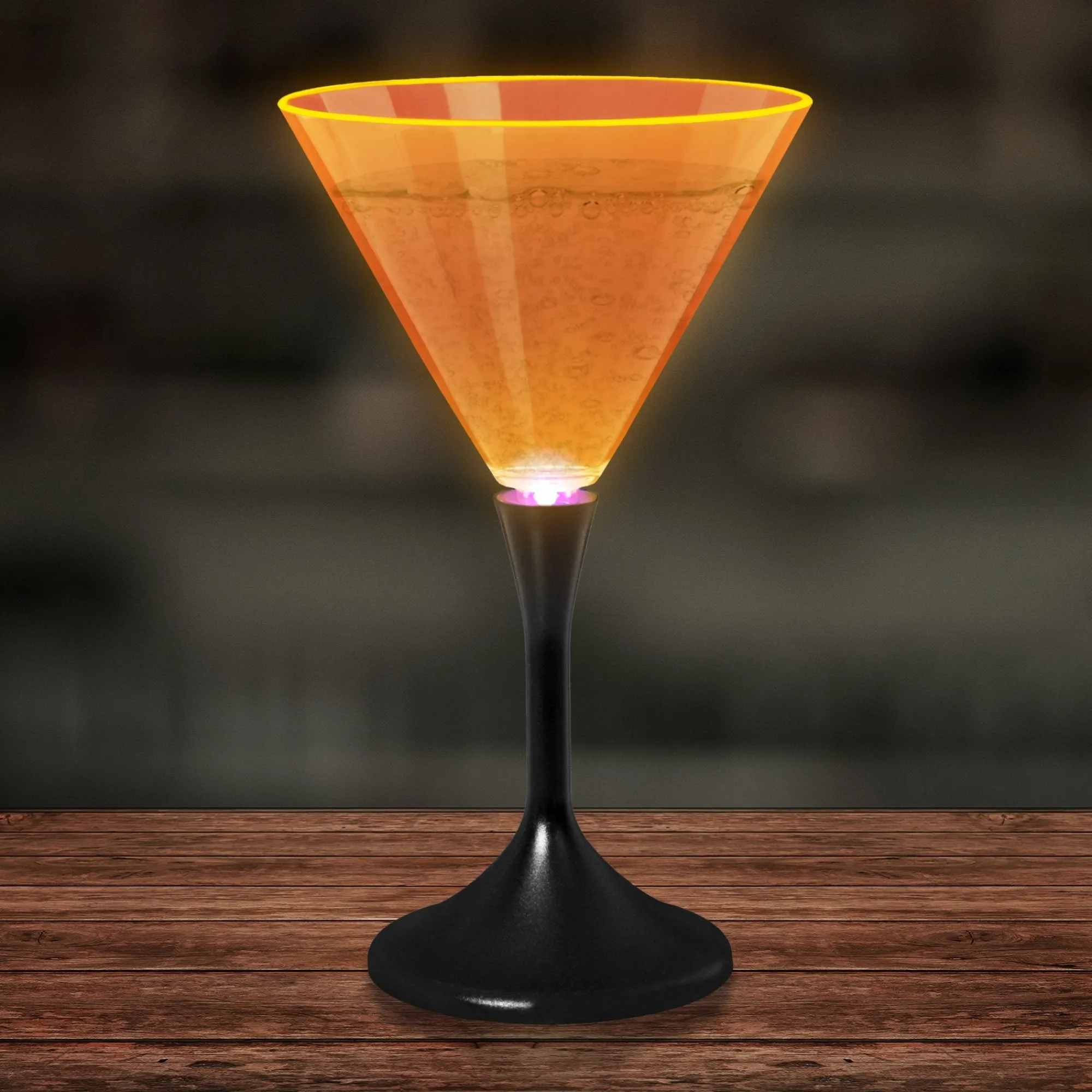 Outlet Windy City Novelties LED Neon 7 oz. Martini Glass Orange