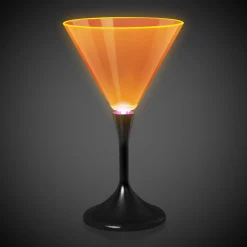 Outlet Windy City Novelties LED Neon 7 oz. Martini Glass Orange
