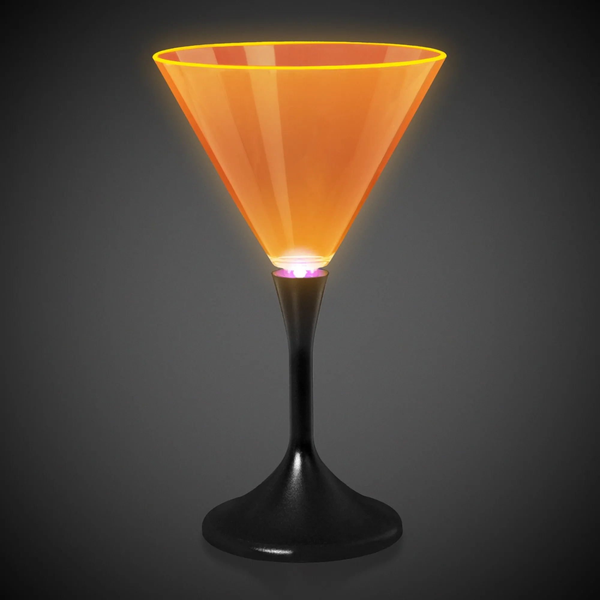 Outlet Windy City Novelties LED Neon 7 oz. Martini Glass Orange
