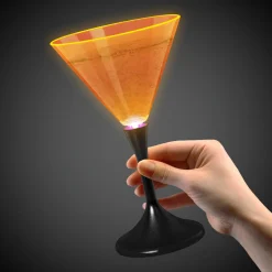 Outlet Windy City Novelties LED Neon 7 oz. Martini Glass Orange