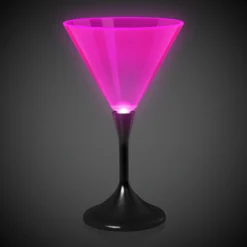 Hot Windy City Novelties LED Neon 7 oz. Martini Glass Pink