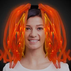 Hot Windy City Novelties LED Orange Dreads Headband