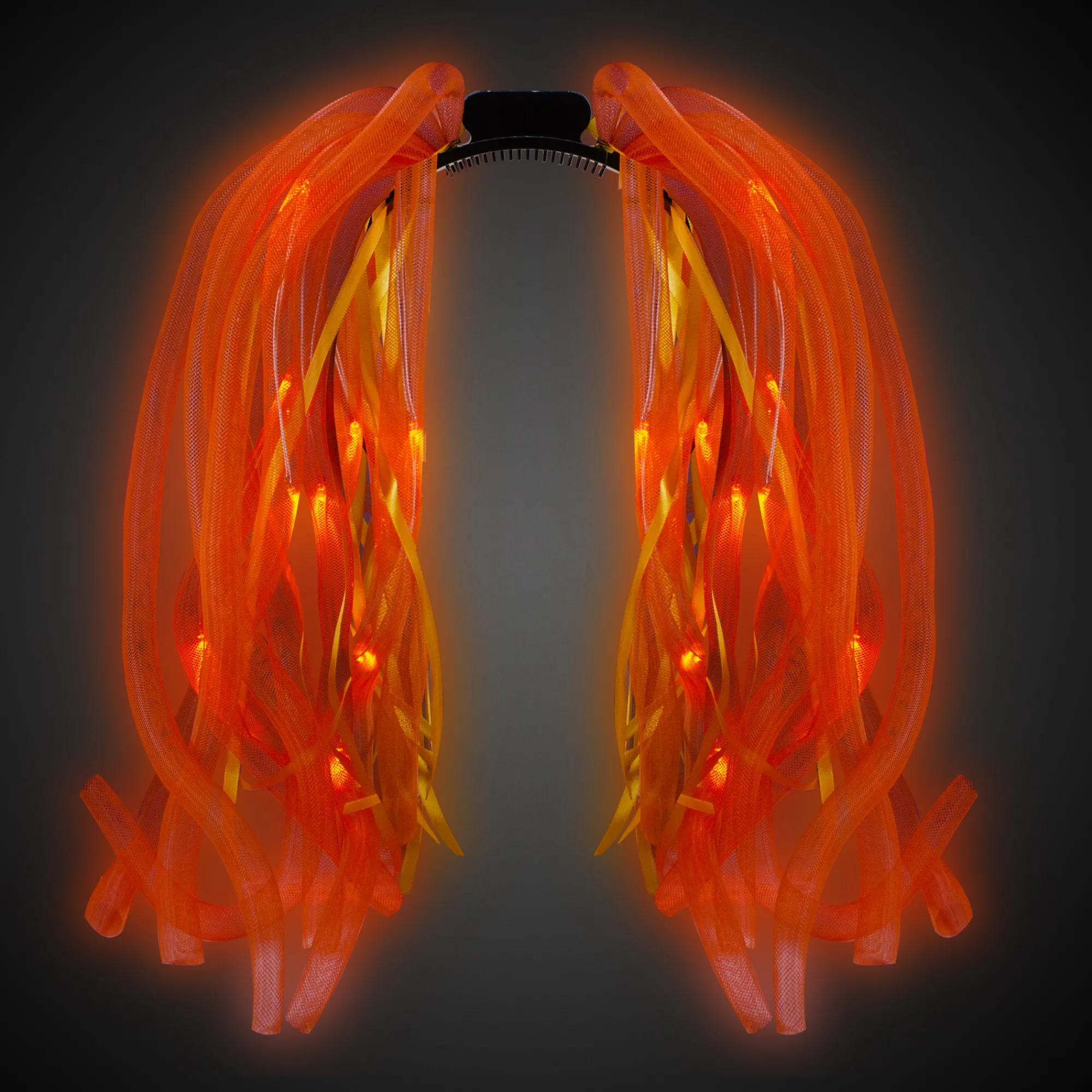 Hot Windy City Novelties LED Orange Dreads Headband