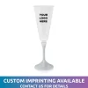 Clearance Windy City Novelties LED 7 oz. Clear Champagne Glass White Stem