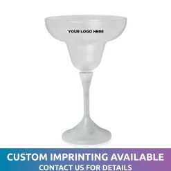 Discount Windy City Novelties LED 10 oz. Frosted Margarita Glass White Stem