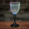 Clearance Windy City Novelties LED 10 oz. Frosted Wine Glass Black Stem