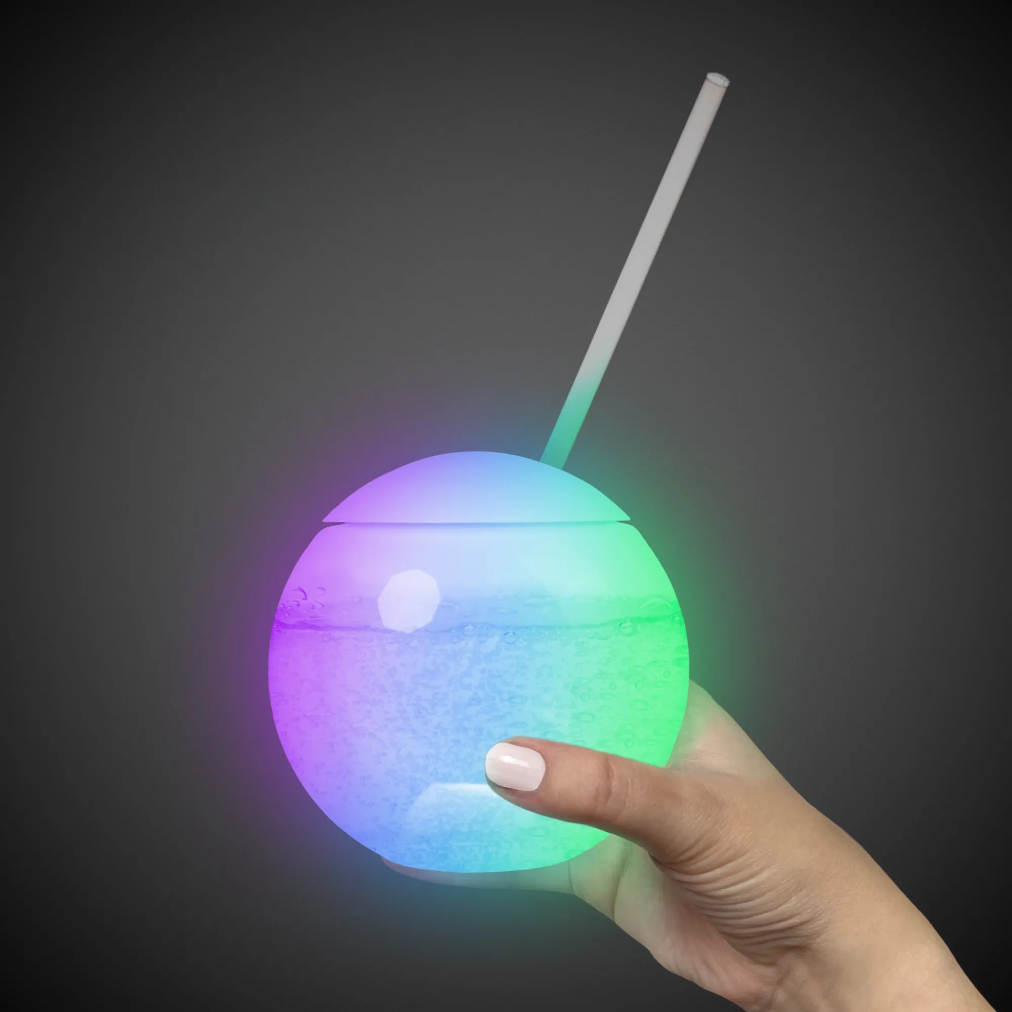 Hot Windy City Novelties LED 20 oz. Tumbler Ball Cup with Straw
