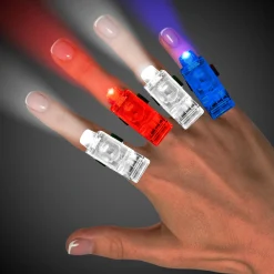 New Windy City Novelties LED Patriotic Finger Lights Retail Hanging Display