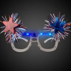 Clearance Windy City Novelties LED Patriotic Stars Sunglasses