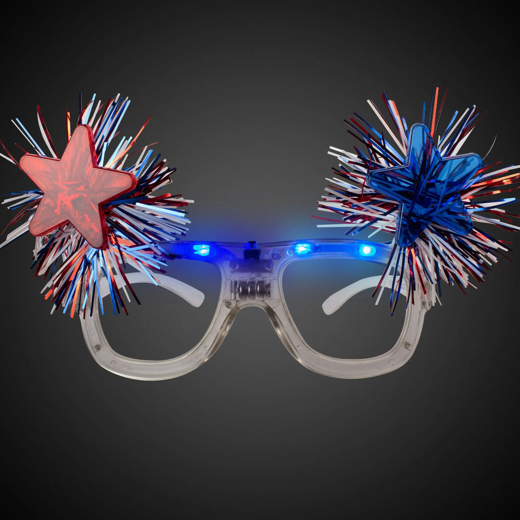 Clearance Windy City Novelties LED Patriotic Stars Sunglasses