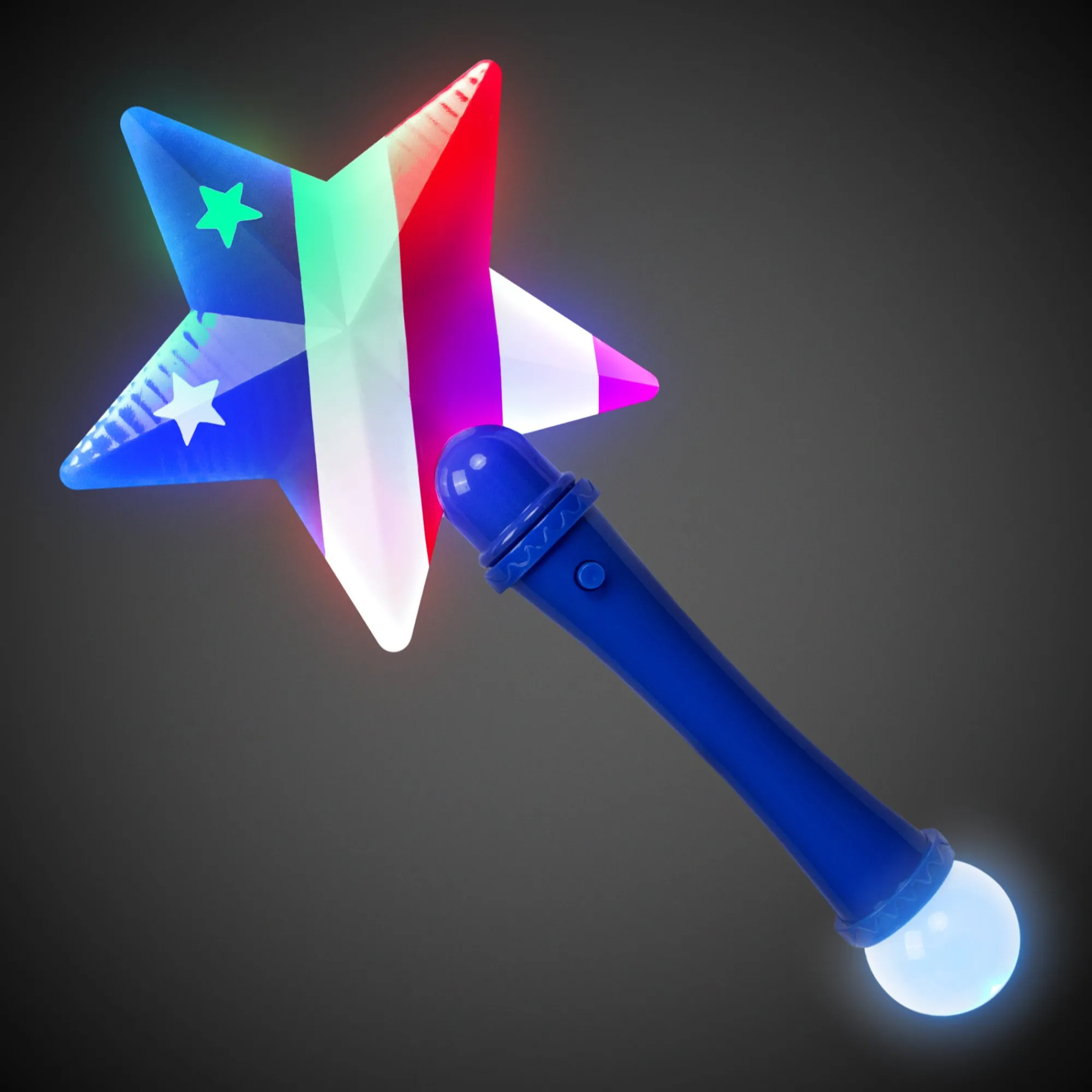 Windy City Novelties LED Patriotic Wands Retail Counter Display