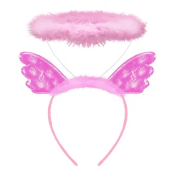 Best Windy City Novelties LED Pink Angel Halo Headband